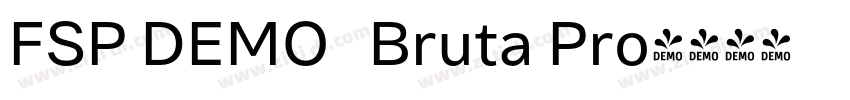 FSP DEMO   Bruta Pro字体转换